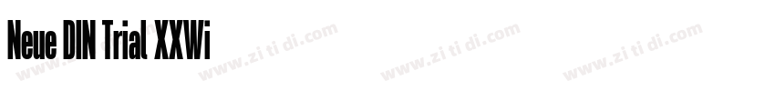 Neue DIN Trial XXWi字体转换